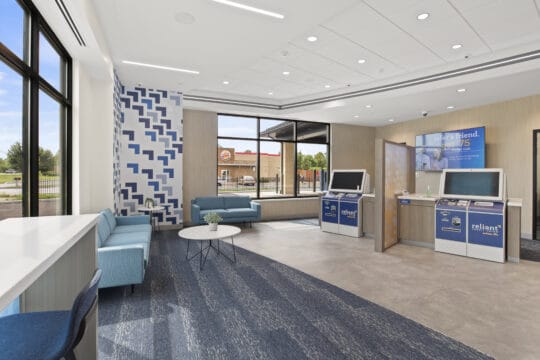 Interior Sitting Area of Reliant Credit Union in Farmington, NY