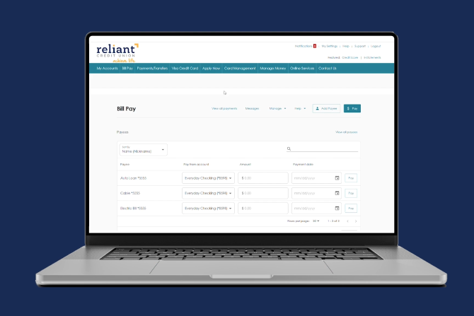 Billpay screenshot
