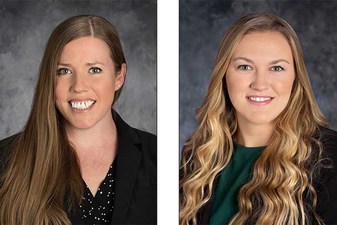 Christina Kariuk and Abby Nicholson headshots