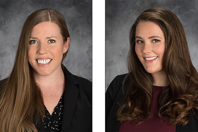 Christina Kariuk and Camerin O'Bryan headshots