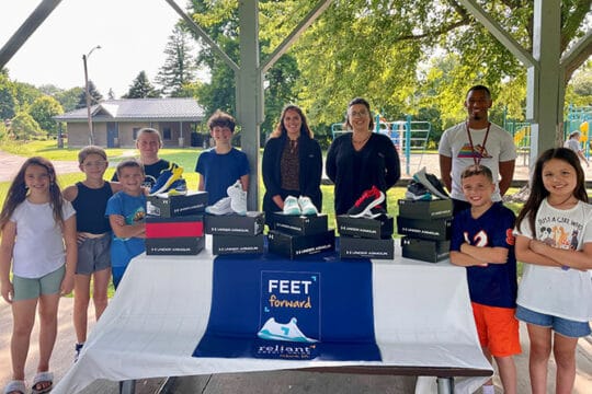 The Future Run the Streets run club in Newark - sneaker donation