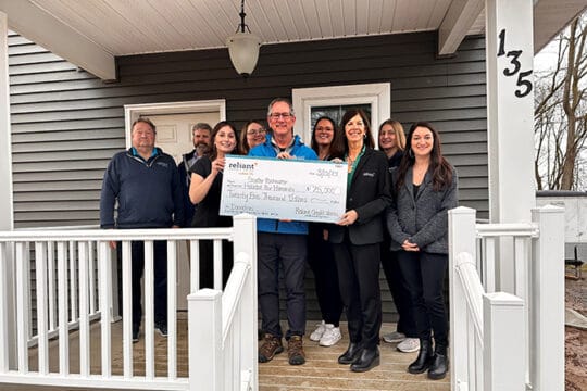 Habitat for Humanity check donation