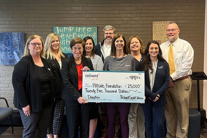 Hillside Check Presentation