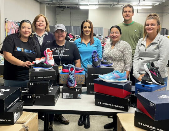 Ibero feet forward sneaker donation