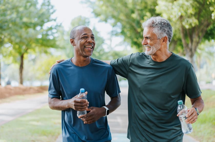 Older men walking