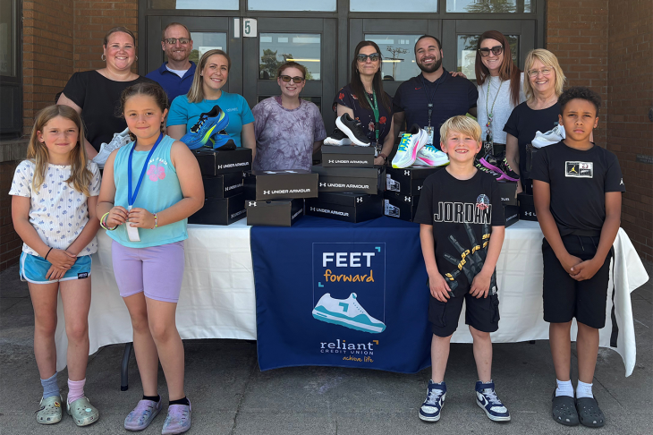 NRW Feet Forward sneaker donation