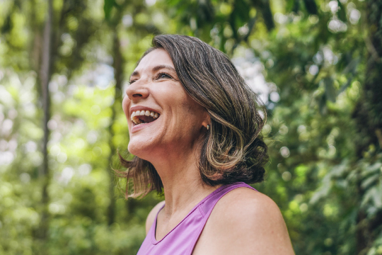 Woman laughing
