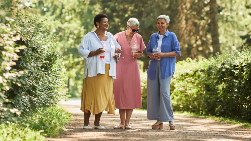 Older women walking