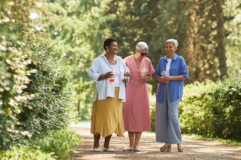 Older women walking