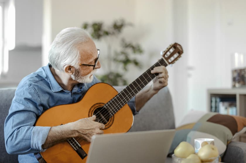 Man playing guitar