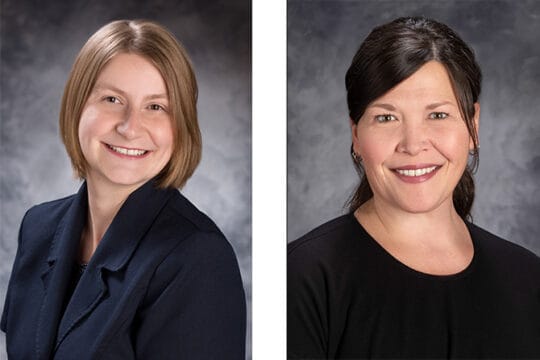 Sarah Sinack and Holli Dowling headshots